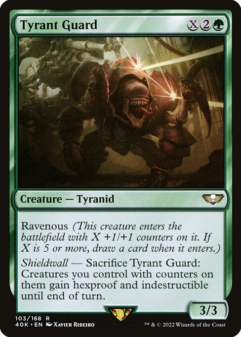 Tyrant Guard 40K-103 Rare Excellent Englisch