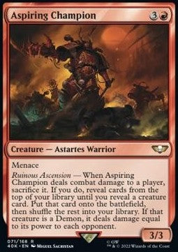 Aspiring Champion 40K-71 Rare Near Mint Englisch