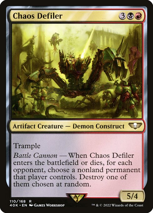 Chaos Defiler 40K-110 Rare Near Mint Englisch