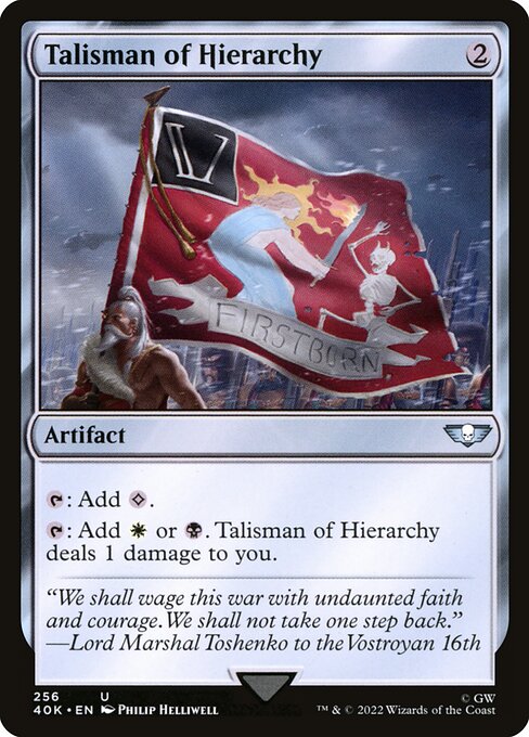 Talisman of Hierarchy 40K-256 Uncommon Near Mint Englisch