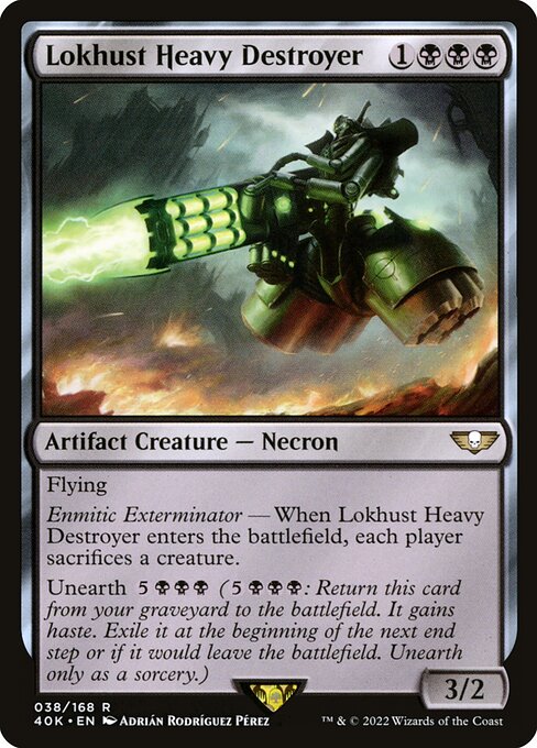 Lokhust Heavy Destroyer 40K-38 Rare Near Mint Englisch