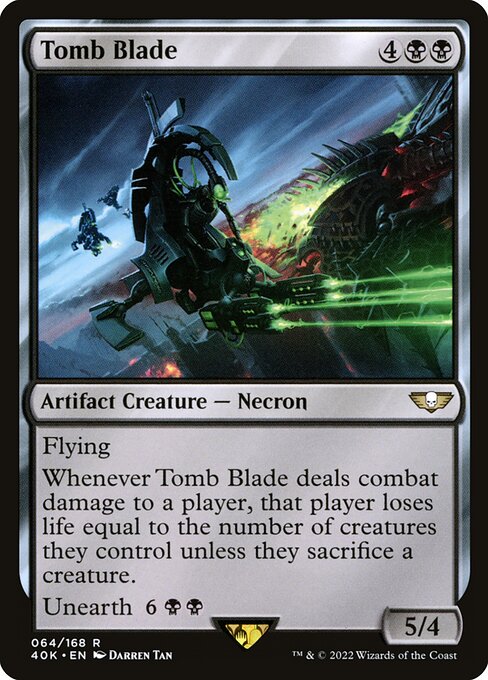 Tomb Blade 40K-64 Rare Near Mint Englisch