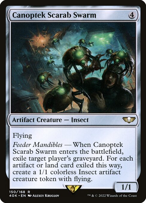 Canoptek Scarab Swarm 40K-150 Rare Near Mint Englisch