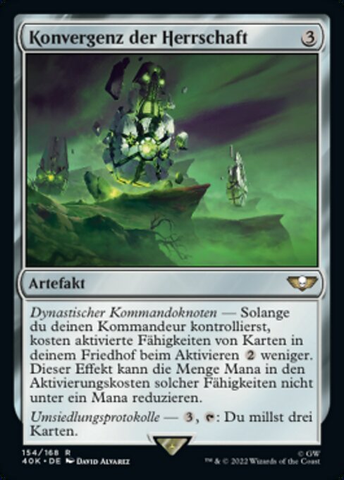 Konvergenz der Herrschaft 40K-154 Rare Excellent Deutsch
