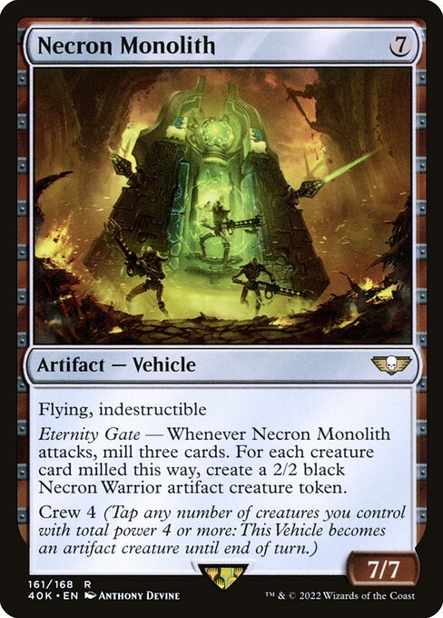 Necron Monolith 40K-161 Rare Near Mint Englisch