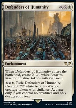 Defenders of Humanity 40K-11 Rare Near Mint Englisch