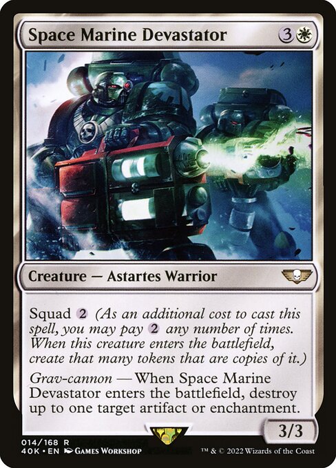 Space Marine Devastator 40K-14 Rare Excellent Englisch