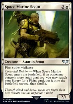 Space Marine Scout 40K-15 Uncommon Near Mint Englisch