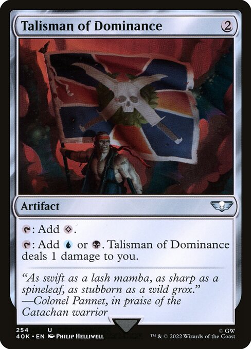 Talisman of Dominance 40K-254 Uncommon Near Mint Englisch
