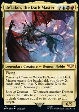 Be'lakor, the Dark Master (V.2) 40K-172 Mythic Excellent Deutsch Foil