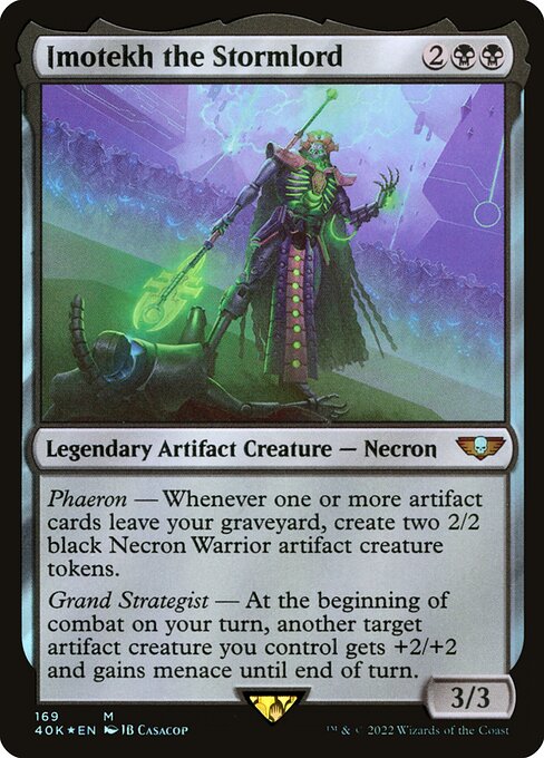 Imotekh the Stormlord 40K-169 Mythic Near Mint Englisch Foil