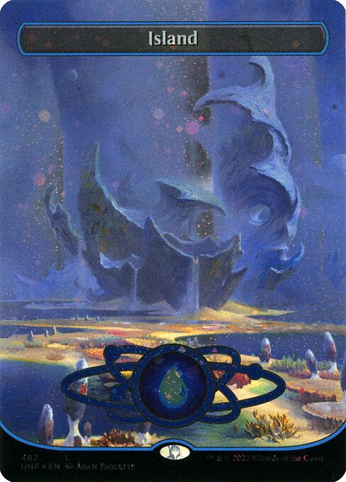 Island (V.1) XUNF-487 Land Good Englisch Foil