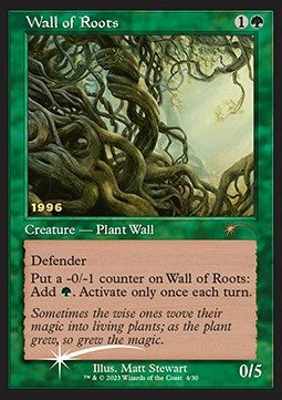 Wall of Roots 30C-4 Rare Near Mint Englisch Foil