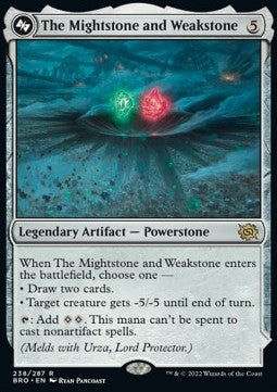 The Mightstone and Weakstone // Urza, Planeswalker BRO-238 Rare Excellent Deutsch