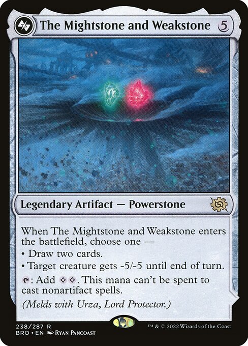 The Mightstone and Weakstone // Urza, Planeswalker BRO-238 Rare Near Mint Deutsch