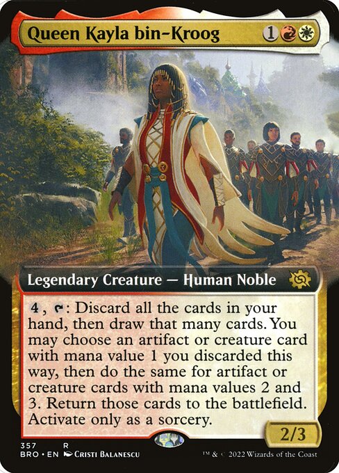 Queen Kayla bin-Kroog XBRO-357 Rare Excellent Englisch Foil