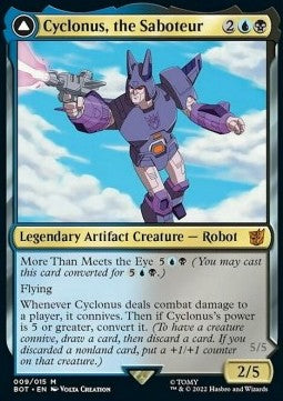 Cyclonus, the Saboteur // Cyclonus, Cybertronian Fighter (V.1) BOT-9 Mythic Excellent Deutsch