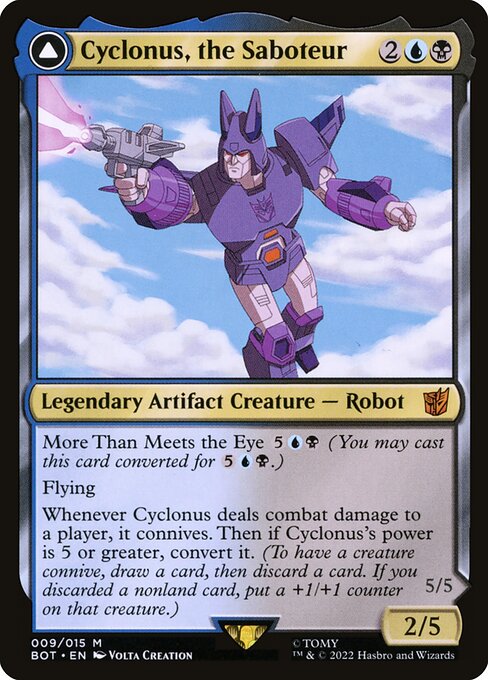 Cyclonus, the Saboteur // Cyclonus, Cybertronian Fighter (V.1) BOT-9 Mythic Excellent Deutsch