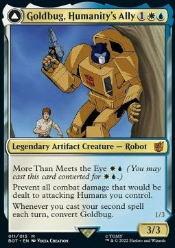 Goldbug, Humanity's Ally // Goldbug, Scrappy Scout BOT-11 Mythic Excellent Englisch