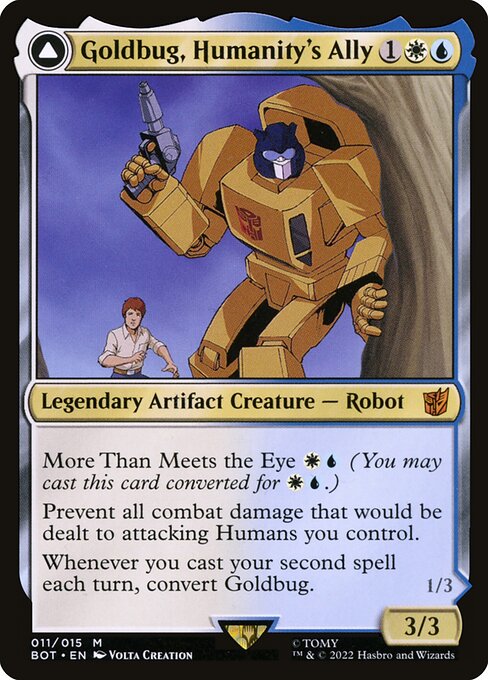Goldbug, Humanity's Ally // Goldbug, Scrappy Scout BOT-11 Mythic Excellent Englisch