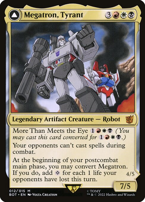 Megatron, Tyrant // Megatron, Destructive Force (V.1) BOT-12 Mythic Near Mint Englisch Foil