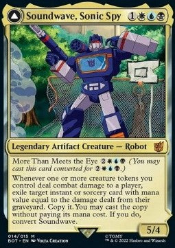Soundwave, Sonic Spy // Soundwave, Superior Captain BOT-14 Mythic Near Mint Englisch Foil