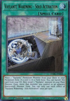 Vaylantz Wakening - Solo Activation DABL-068 Ultra Rare Excellent Englisch 1. Auflage