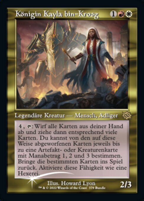 Queen Kayla bin-Kroog (V.3) PBRO-379 Rare Near Mint Deutsch