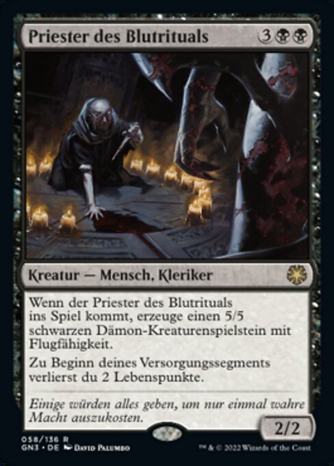 Priester des Blutrituals GN3-58 Rare Near Mint Deutsch