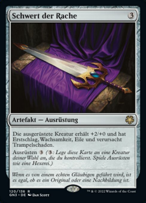 Schwert der Rache GN3-120 Rare Excellent Deutsch