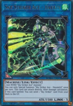 Himmelsjäger-Ass - Hayate MAMA-007 Ultra Rare Light Played Deutsch 1. Auflage