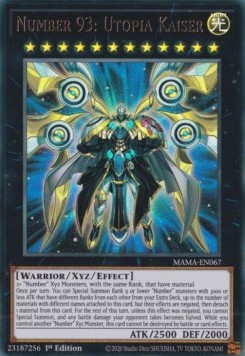 Number 93: Utopia Kaiser MAMA-067 Ultra Rare Near Mint Englisch 1. Auflage