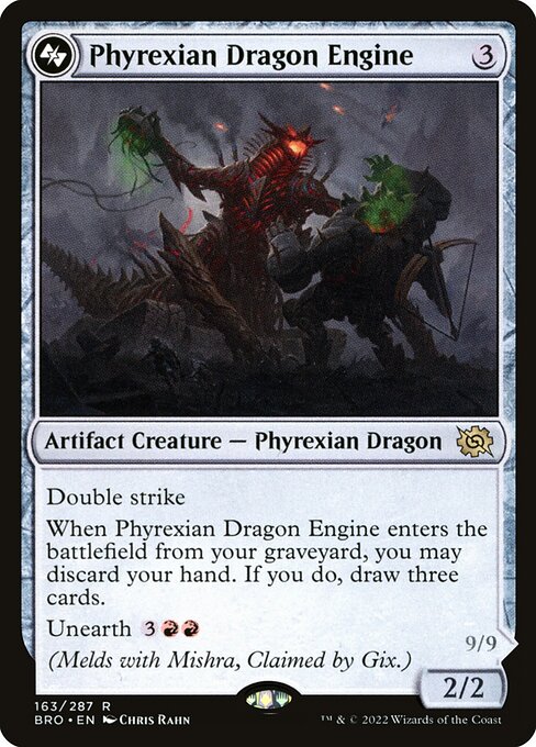Phyrexian Dragon Engine // Mishra, Lost to Phyrexia BRO-163 Rare Near Mint Englisch