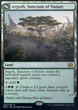 Argoth, Sanctum of Nature // Titania, Gaea Incarnate BRO-256 Rare Excellent Deutsch