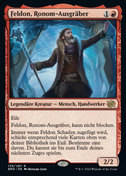 Feldon, Ronom-Ausgräber BRO-135 Rare Excellent Deutsch Foil