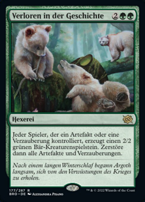 Verloren in der Geschichte BRO-177 Rare Excellent Deutsch Foil