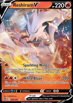 Reshiram V SIT-024 Ultra Rare Excellent Englisch