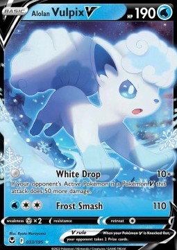 Alolan Vulpix V SIT-033 Ultra Rare Near Mint Englisch