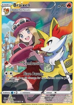 Braixen SIT-TG01 Holo Rare Near Mint Englisch