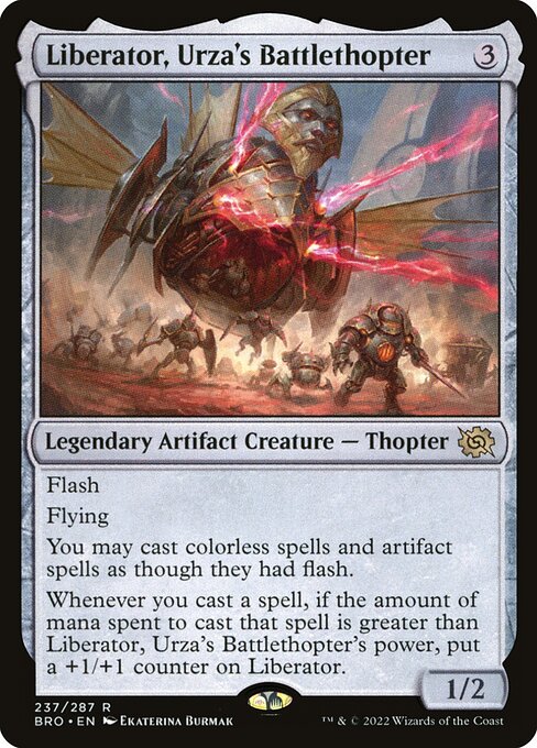 Liberator, Urza's Battlethopter BRO-237 Rare Near Mint Englisch Foil