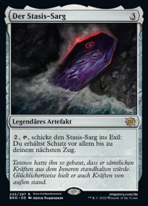 Der Stasis-Sarg BRO-245 Rare Near Mint Deutsch