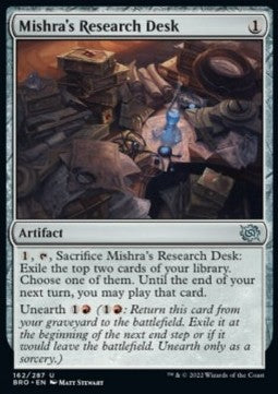 Mishra's Research Desk BRO-162 Uncommon Excellent Englisch Foil