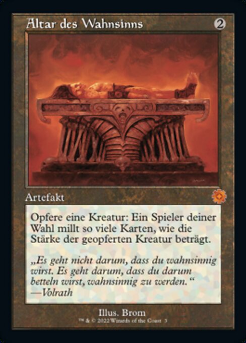 Altar des Wahnsinns (V.1) BRR-3 Mythic Near Mint Deutsch