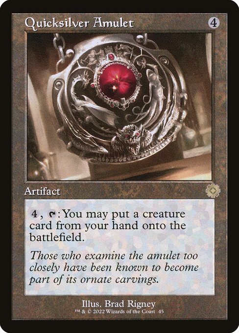 Quicksilver Amulet BRR-45 Rare Near Mint Englisch