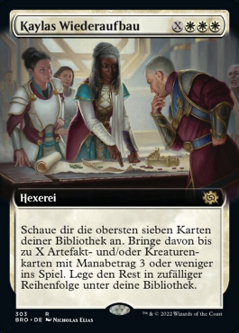 Kaylas Wiederaufbau XBRO-303 Rare Excellent Deutsch Foil