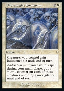 Unbreakable Formation BRC-78 Rare Near Mint Englisch