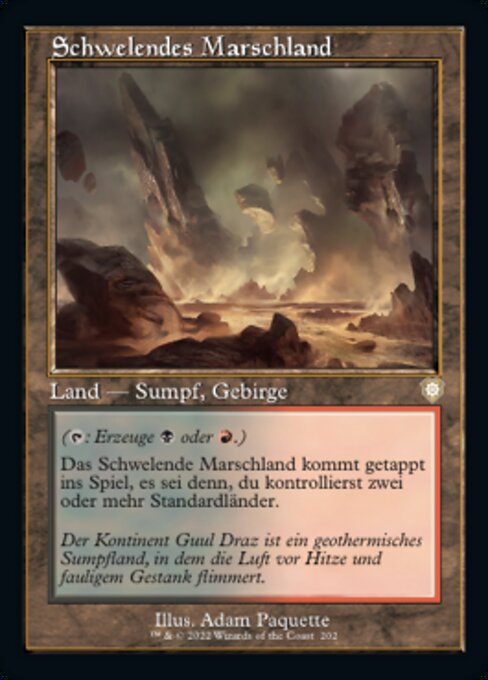 Schwelendes Marschland BRC-202 Rare Near Mint Deutsch