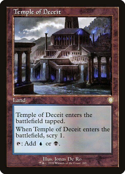 Temple of Deceit BRC-205 Rare Near Mint Englisch