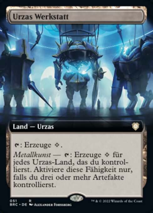Urza's Workshop (V.2) XBRC-51 Rare Near Mint Deutsch