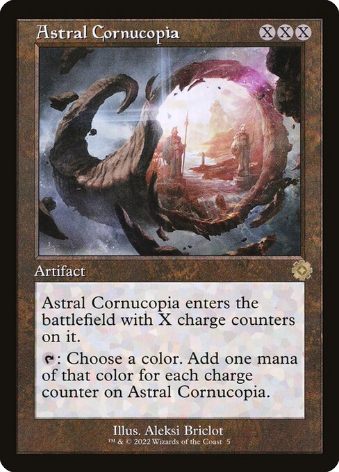 Astral Cornucopia (V.1) BRR-5 Rare Light Played Englisch Foil